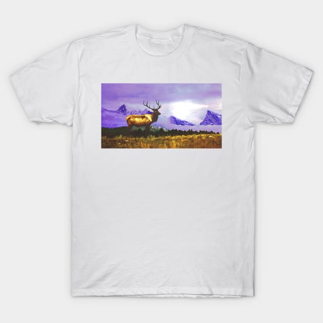 Elk- Jasper National Park, Canada T-Shirt by StonePics